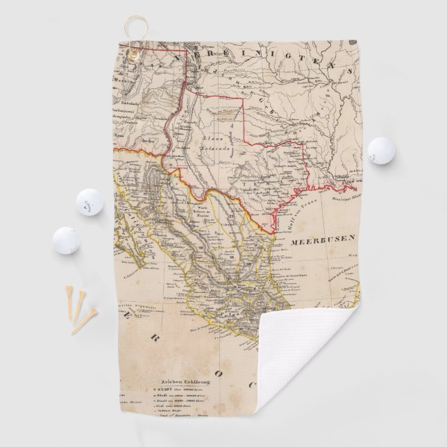 Texas, Mexico Golf Towel (InSitu)