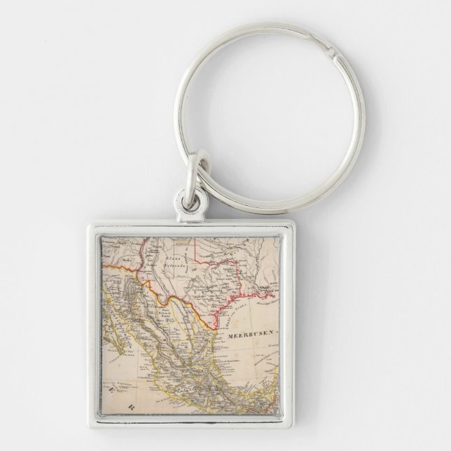 Texas, Mexico Keychain (Front)
