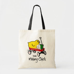 Texas Mobile Notary Chick Red Wagon Tote Bag