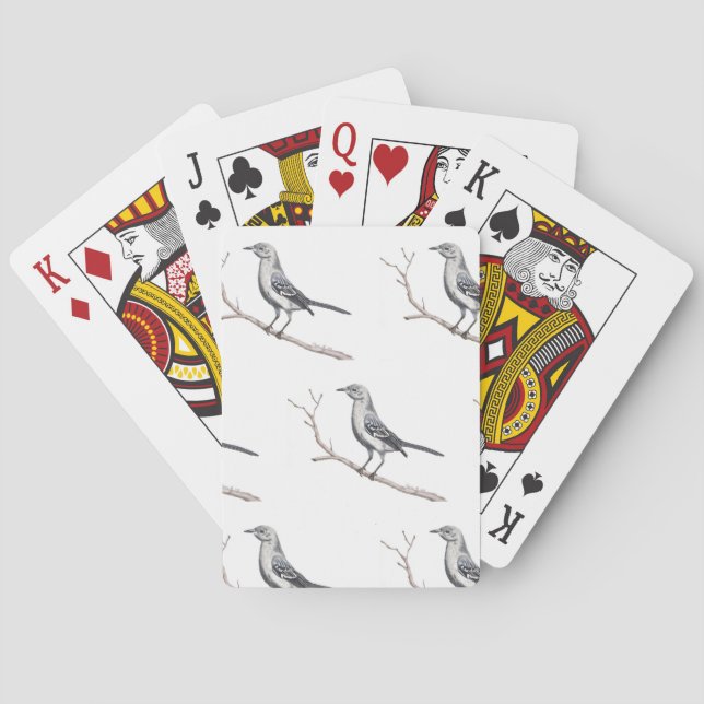 Texas Mockingbird Playing Cards (Back)