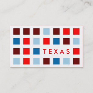 TEXAS (mod squares) Business Card