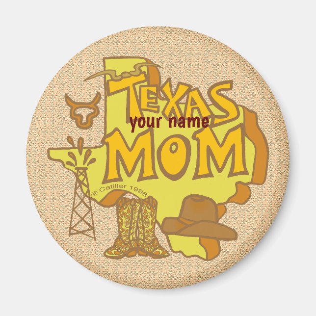Texas Mom  magnet (Front)