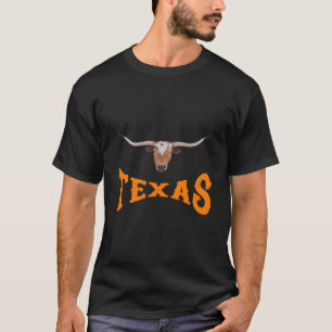 Texas Name With Longhorn Sr'S Head T-Shirt