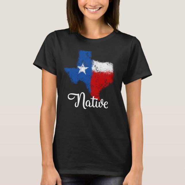 Texas Native - Distressed T-Shirt (Front)
