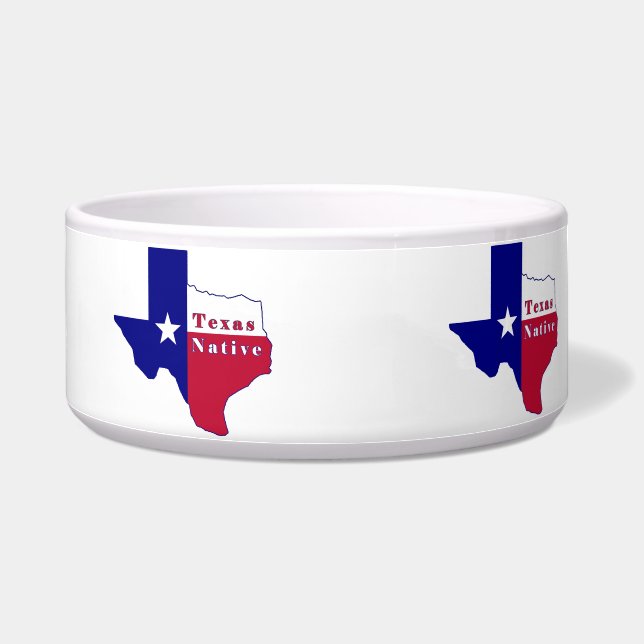 Texas Native Flag Map (Right)