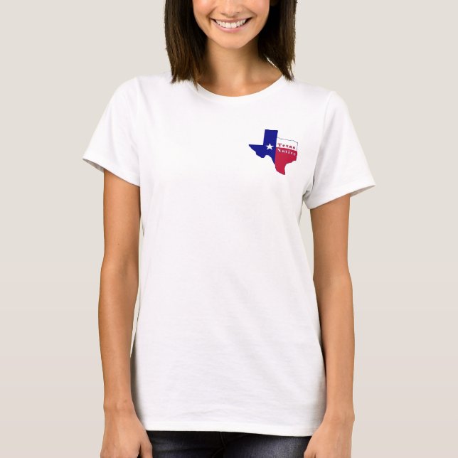 Texas Native Flag Map T-Shirt (Front)