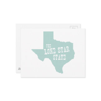 Texas Nickname Texan Lone Star State Texian Motto Postcard