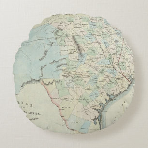 Texas of the United States of America Round Pillow