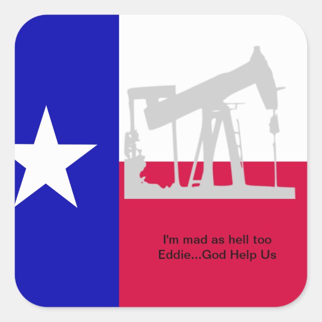 Texas Oil Rig Sticker (Front)