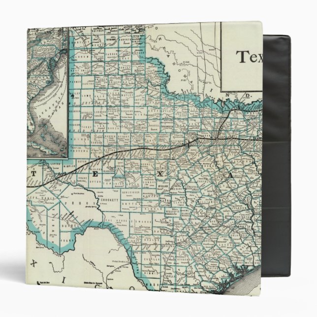 Texas Pacific Railway Binder (Front/Inside)