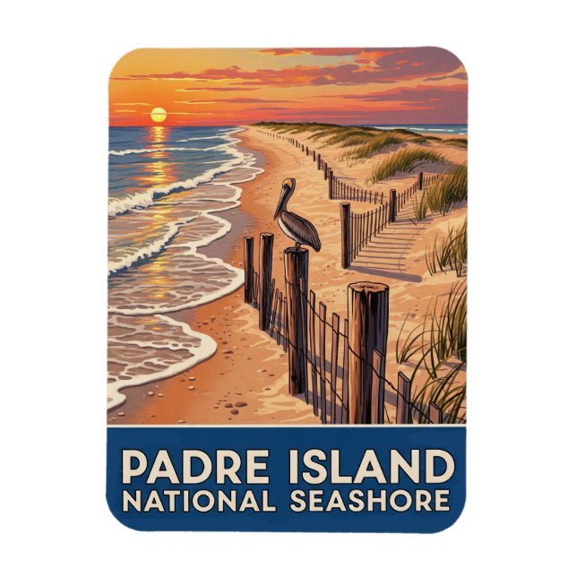 Texas Padre Island National Seashore Magnet (Vertical)