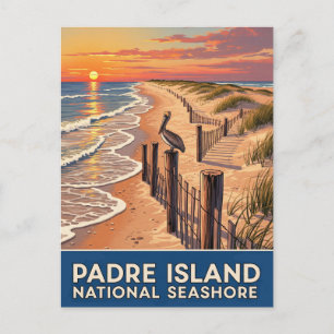 Texas Padre Island National Seashore Postcard