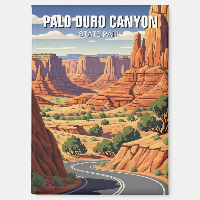 Texas Palo Duro Canyon State Park Travel Magnet (Front)