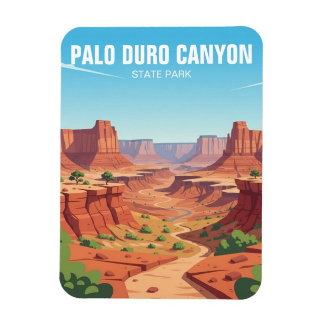 Texas Palo Duro Canyon State Park Travel Magnet (Vertical)