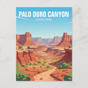 Texas Palo Duro Canyon State Park Travel Postcard
