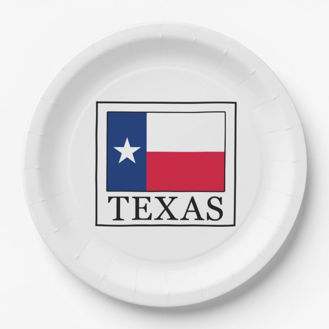 Texas Paper Plate (Front)
