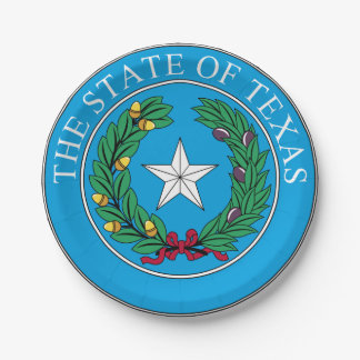 Texas Paper Plate