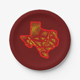 Texas Paper Plates