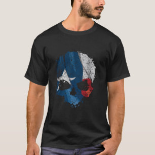 Texas Patriot Texan Flag USA America Skull  T-Shirt