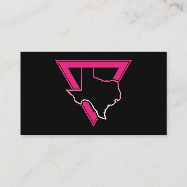 texas pink triangle business card (Front)