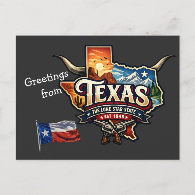 TEXAS  POSTCARD (Front)
