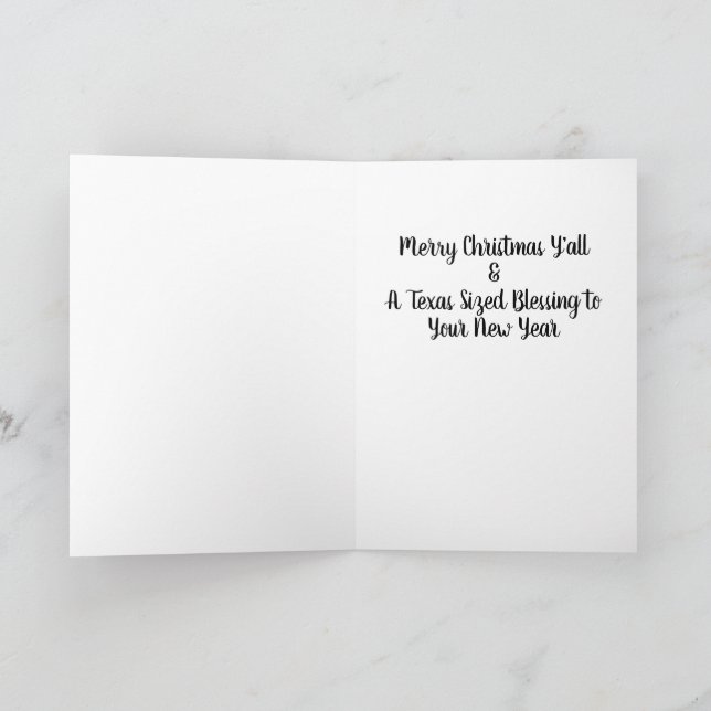 Texas Pride Christmas Card (Inside)