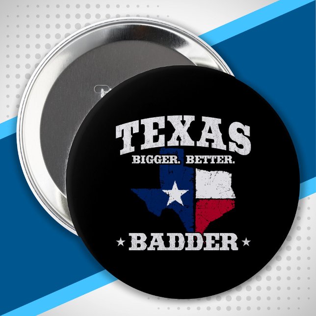 Texas Pride - Proud Texan - Texas State Flag 4 Inch Round Button (Creator Uploaded)