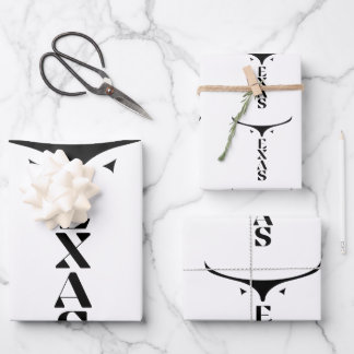 TEXAS PRIDE WRAPPING PAPER SHEET