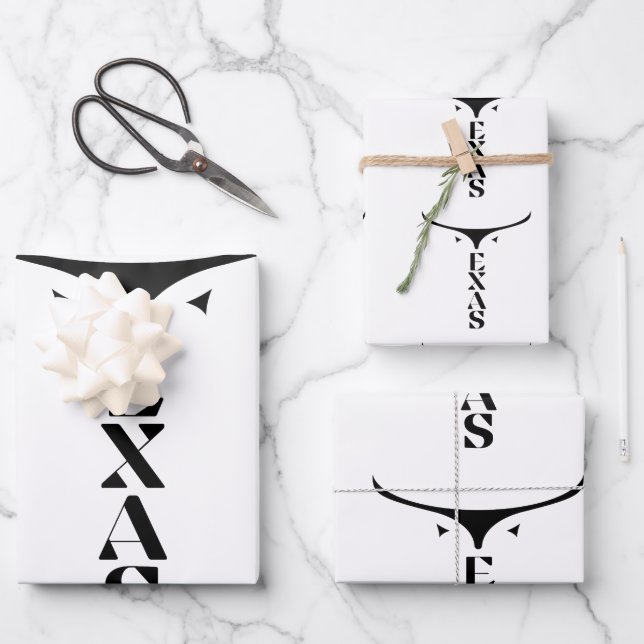 TEXAS PRIDE WRAPPING PAPER SHEET (Front)