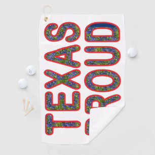 Texas Proud Bluebonnet Golf Towel
