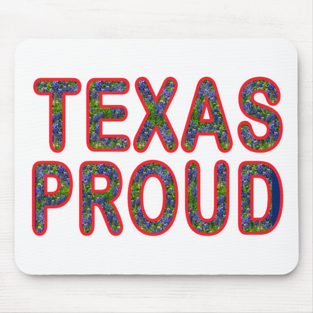Texas Proud Bluebonnet Mouse Pad (Front)