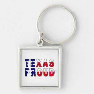 Texas Proud Flag Keychain