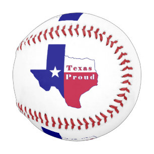 Texas Proud Flag Map Baseball