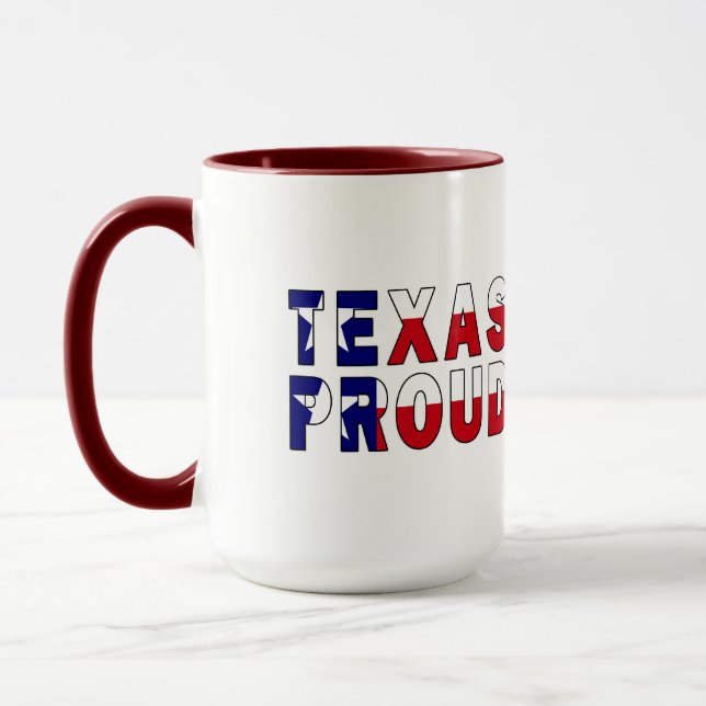 Texas Proud Flag Mug (Left)