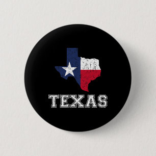 Texas Proud Texan Patriot American Usa Flag Vintag 2 Inch Round Button