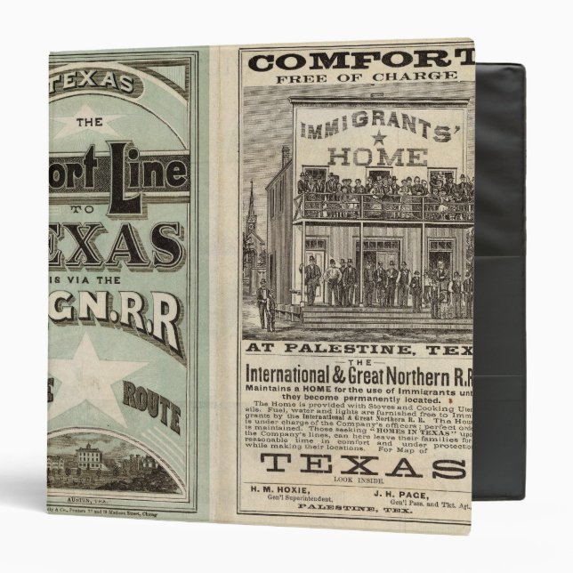 Texas Railroad Binder (Front/Inside)