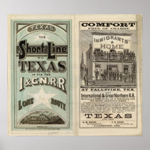 Texas Railroad Poster