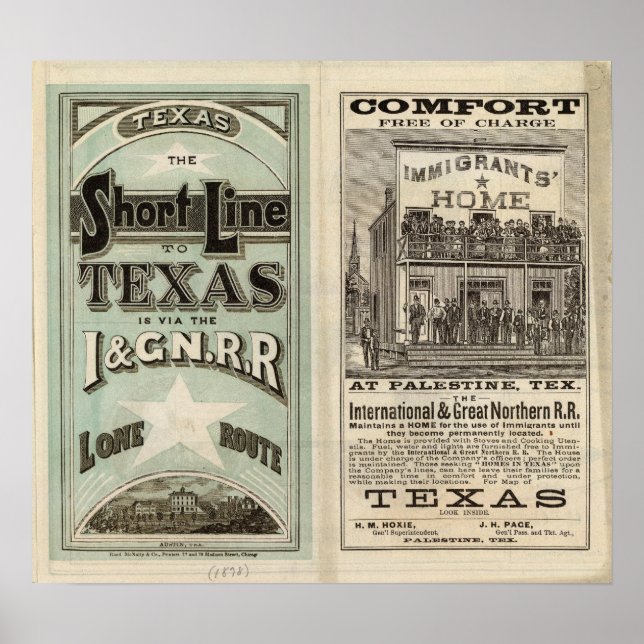 Texas Railroad Poster (Front)