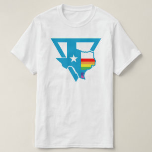 texas rainbow triangle T-Shirt