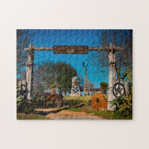 Texas Ranch Scene. Jigsaw Puzzle