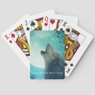 Texas Ranch Wolf Pack Playing Cards