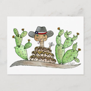 Texas Rattlesnake Postcard