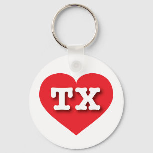 Texas Red Heart - Big Love Keychain