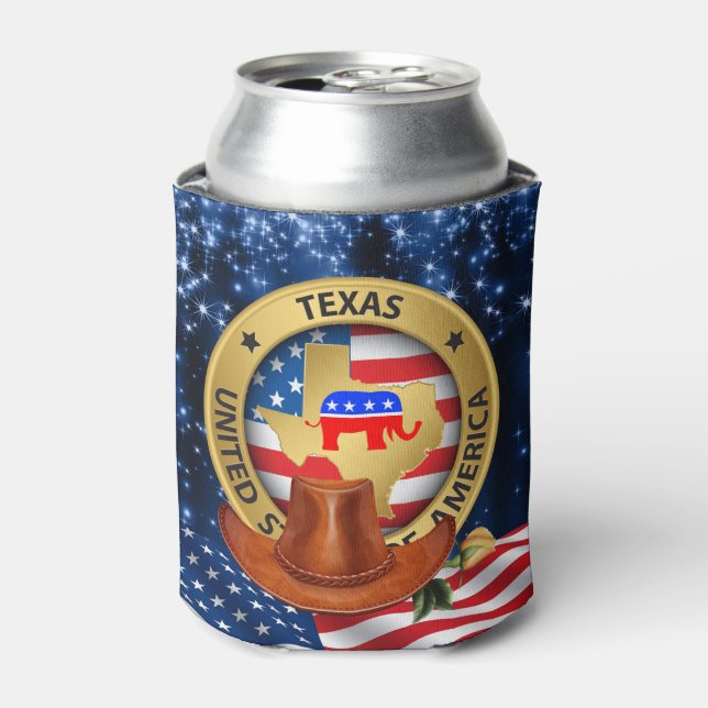 Texas Republican Can Cooler (Can Front)