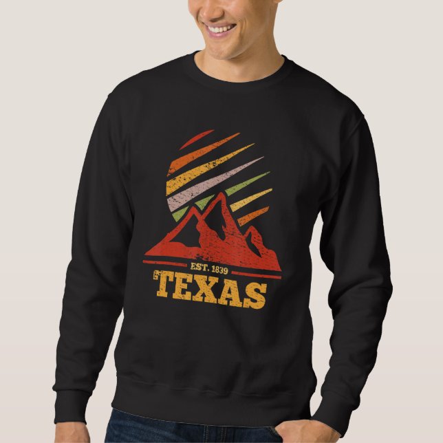 Texas Retro Vintage Sweatshirt (Front)
