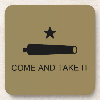 Texas Revolution Flag, Texians Militia 1835 Bever Coaster