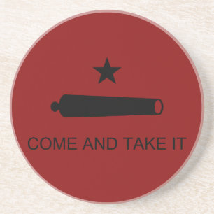 Texas Revolution Flag, Texians Militia 1835  Coaster