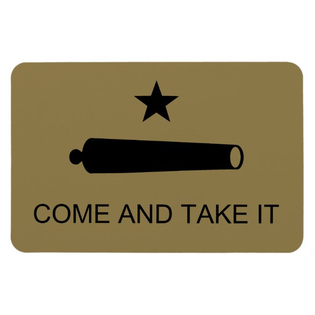 Texas Revolution Flag, Texians Militia 1835  Magne Magnet (Horizontal)