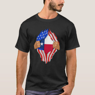 Texas Roots Inside State Flag Shirt American Proud