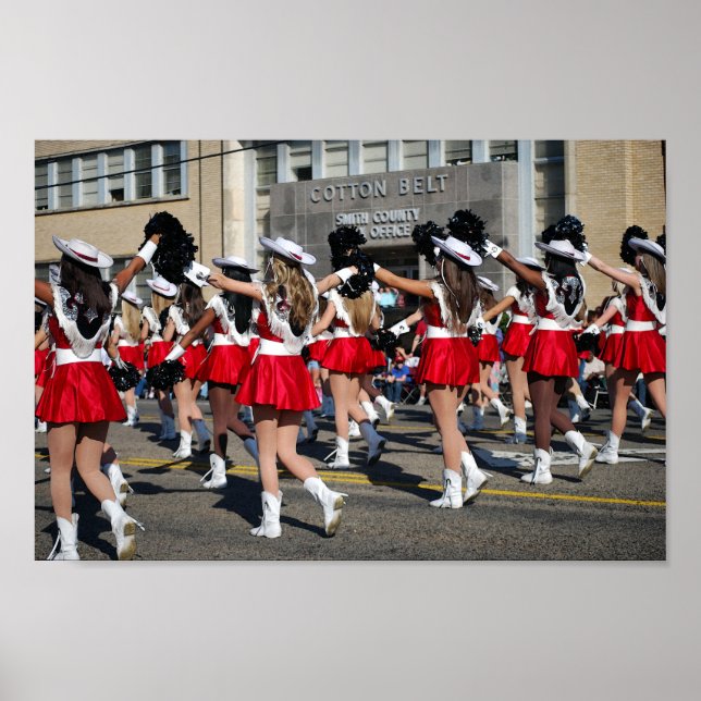 Texas Rose Festival Parade Marchers Poster (Front)